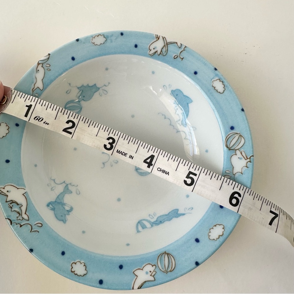 Haruka Japan Dolphin Ceramic Bowl - Picture 4 of 5